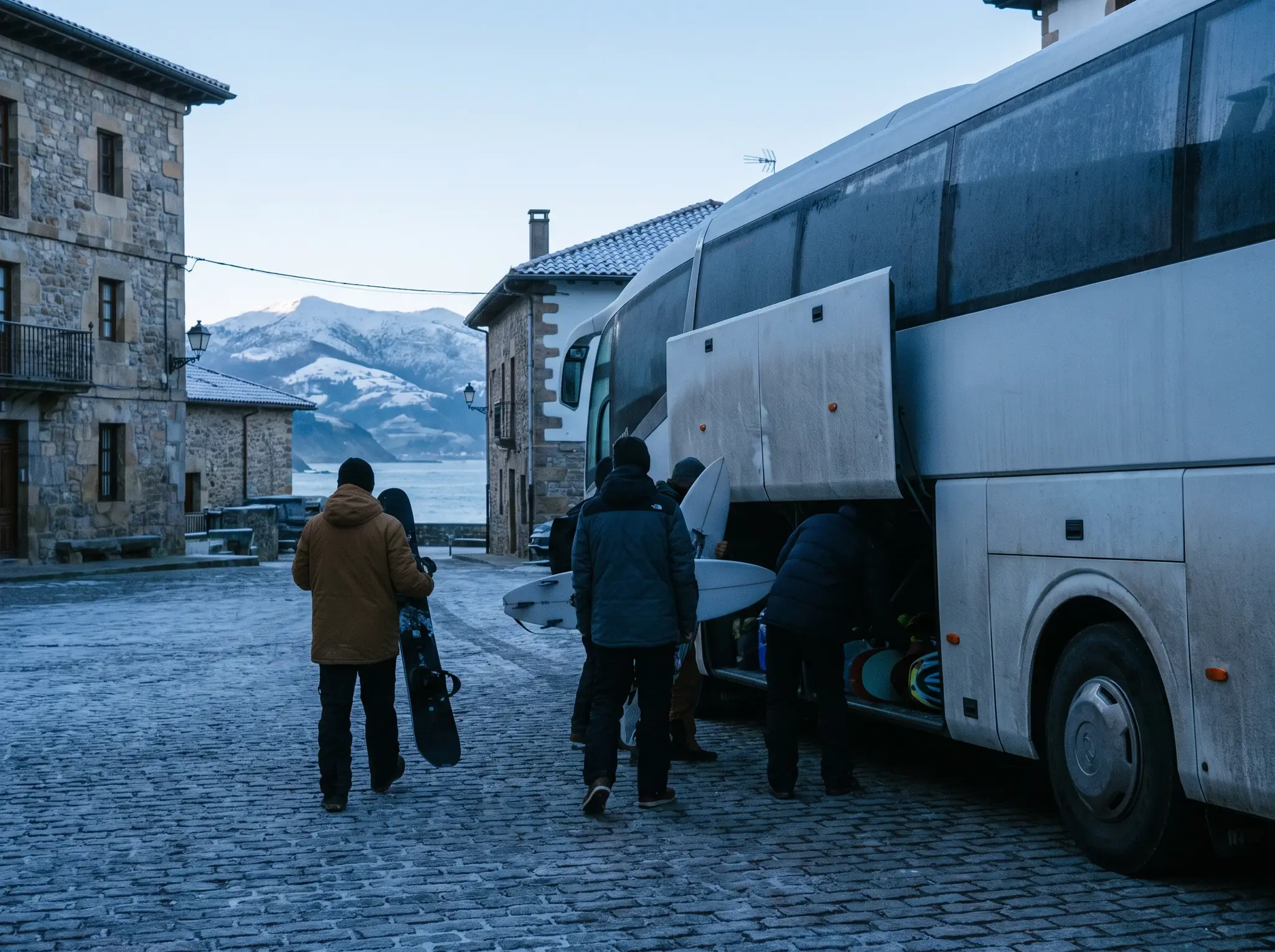 Elurretara irteera: autobusa goizean